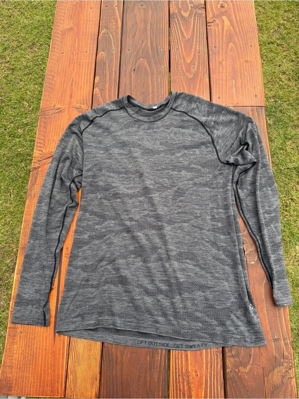 lululemon athletica Men's Long-Sleeve Crew - Heather Charcoal